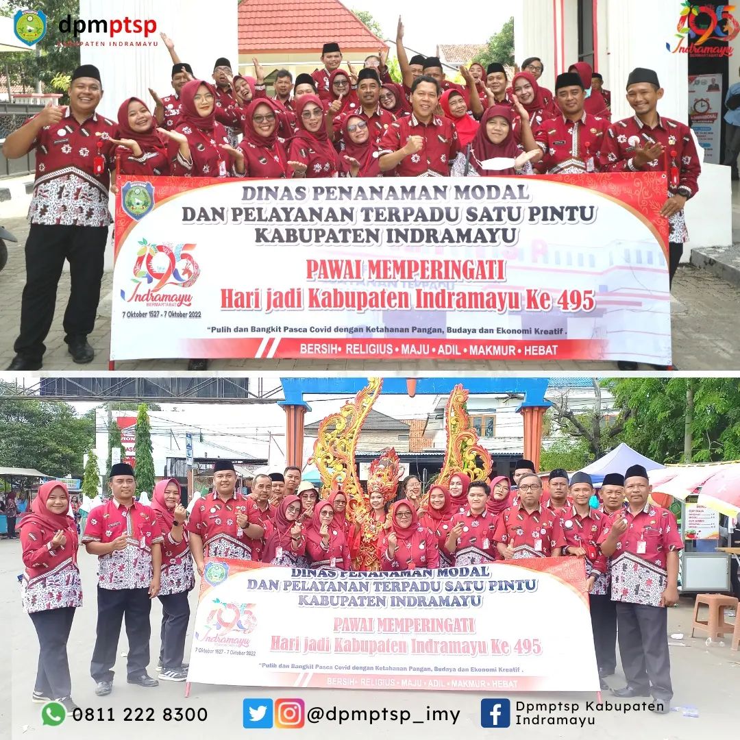 Kemeriahan Kirab dan Karnaval Budaya 2022 dalam rangkaian HUT Indramayu 495 thn.